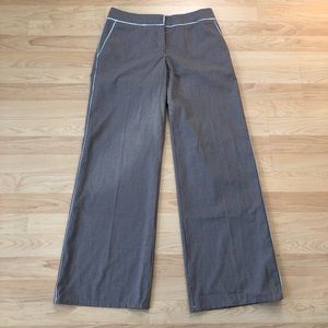 Express Correspondent Grey Pinstripe Pants Size 4